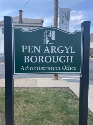 Pen ARgyl Borough Admin Office sign